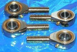 4 Male Rod End 12mm POS12 2 Right and 2 Left Hand Bearing - VXB Ball Bearings