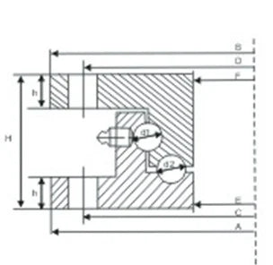 40 Ton Heavy Duty 43 inch Diameter Extra Large Turntable Bearings - VXB Ball Bearings