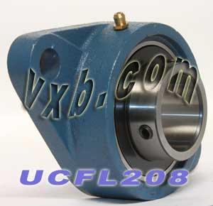 40mm Bearing UCFL208 + 2 Bolts Flanged Cast Housing Mounted Bearings - VXB Ball Bearings