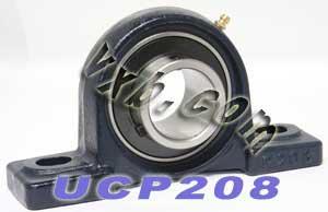 40mm Bearing UCP208 + Pillow Block Cast Housing Mounted Bearings - VXB Ball Bearings