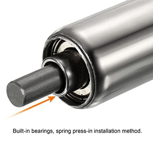 Gravity Conveyor Roller 1" Diameter 16" inch Long Stainless Steel - VXB Ball Bearings
