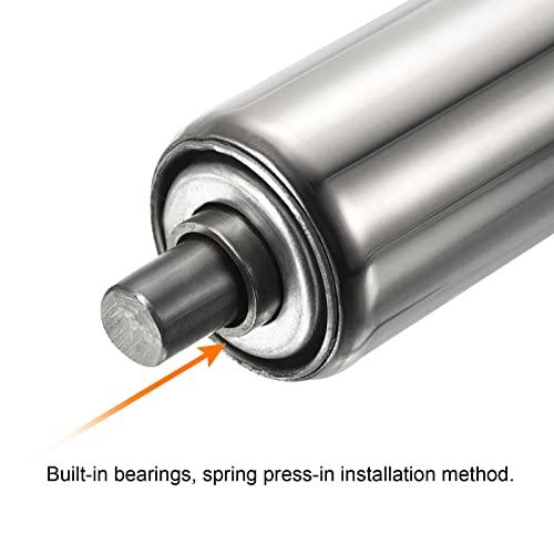 Gravity Conveyor Roller 1.5" Diameter 10" inch Long Stainless Steel - VXB Ball Bearings