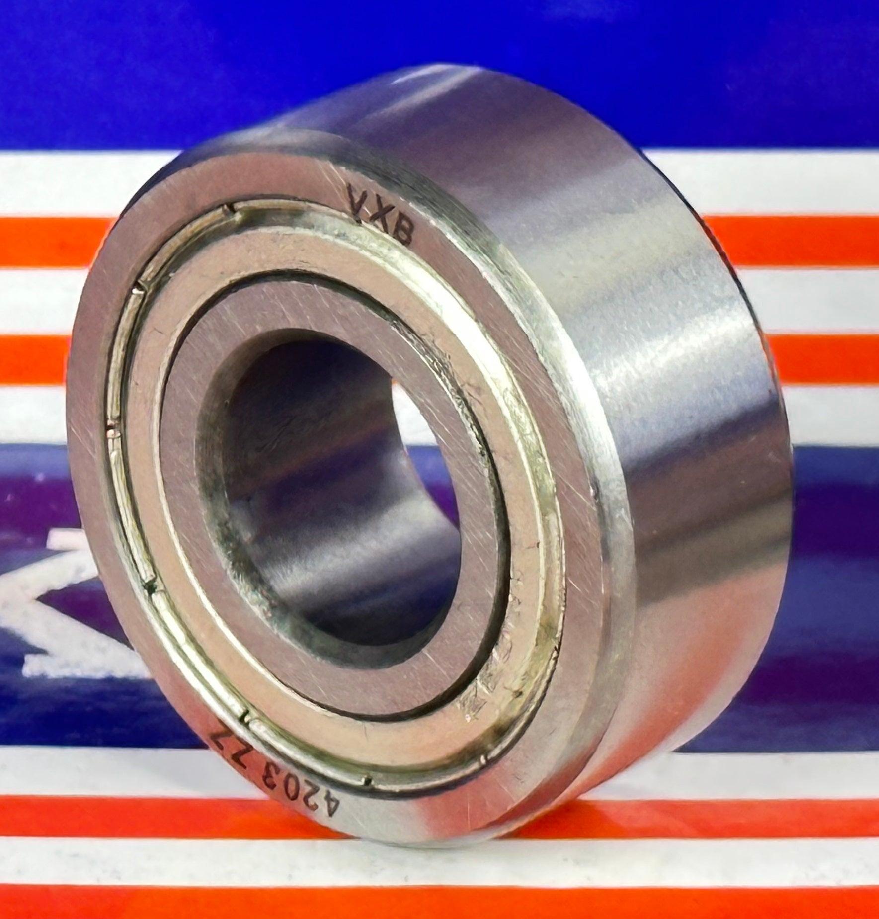 4203ZZ Double Row Angular Contact Bearing 17x40x16 - VXB Ball Bearings
