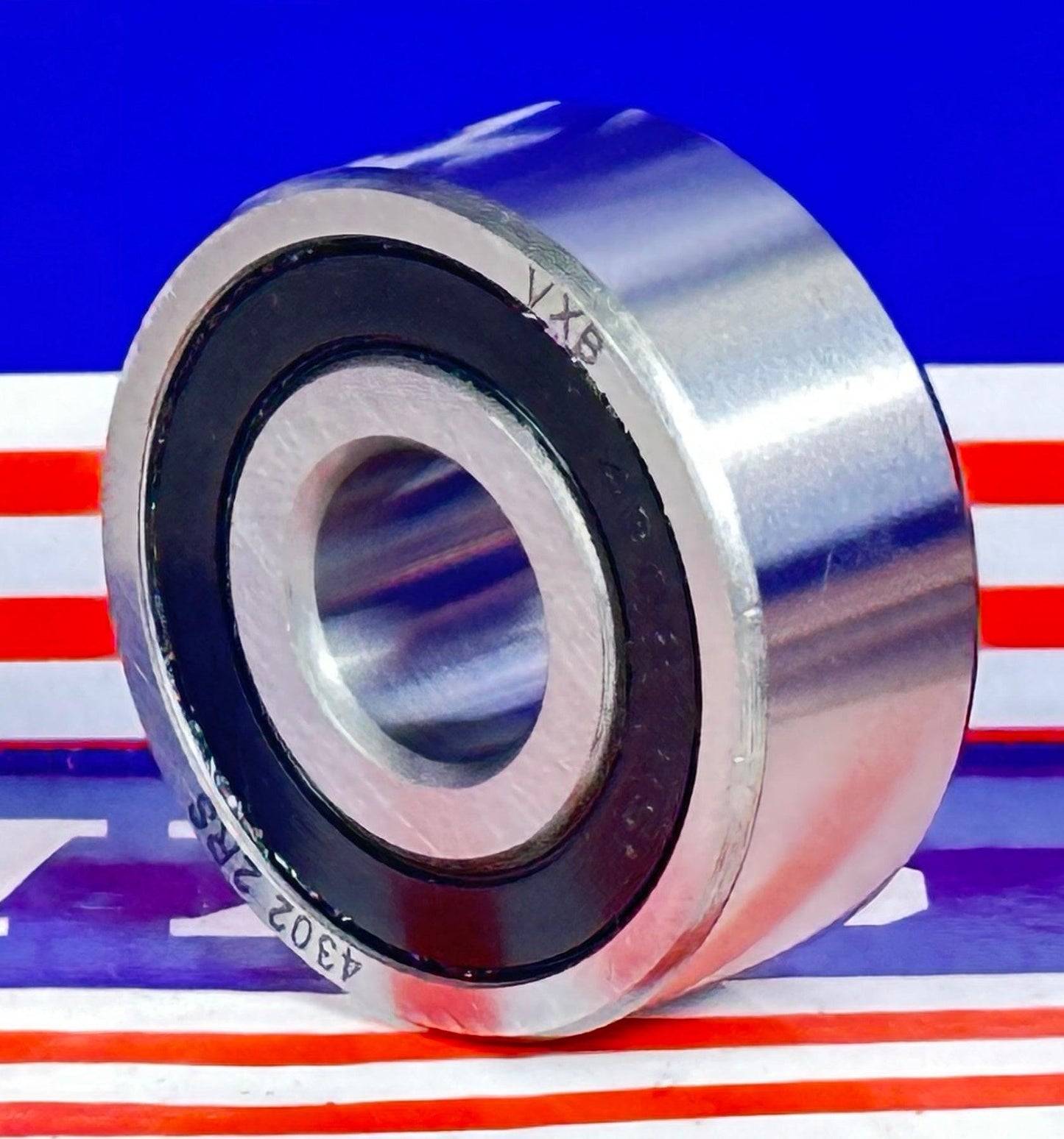 4302-2RS Sealed Angular Contact Double Row Bearing 15x42x17 - VXB Ball Bearings