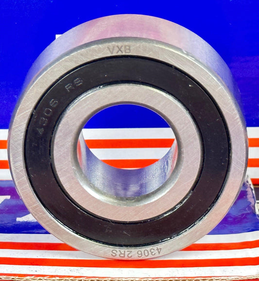 4306-2RS Sealed Double Row Bearing 30x72x27 - VXB Ball Bearings