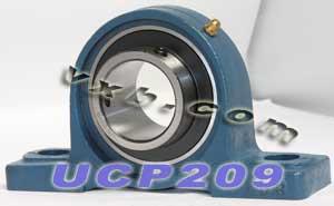 45mm Bearing UCP209 + Pillow Block Cast Housing Mounted Bearings - VXB Ball Bearings