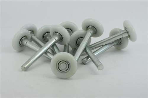 46mm Nylon Track wheel Combined with 114mm Axle Pack of 10 Bearings - VXB Ball Bearings