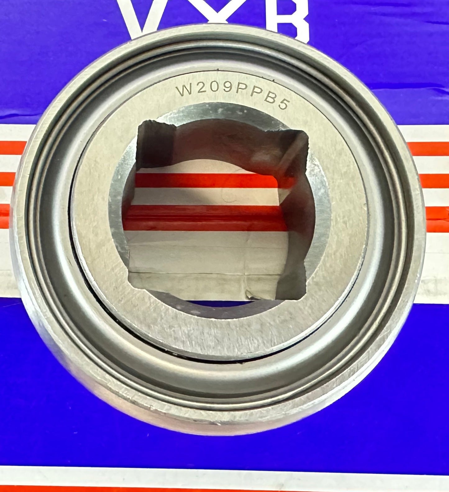 W209PPB5 Two Triple Lip Seals Square Bore 1 1/4" inch Bore Bearing