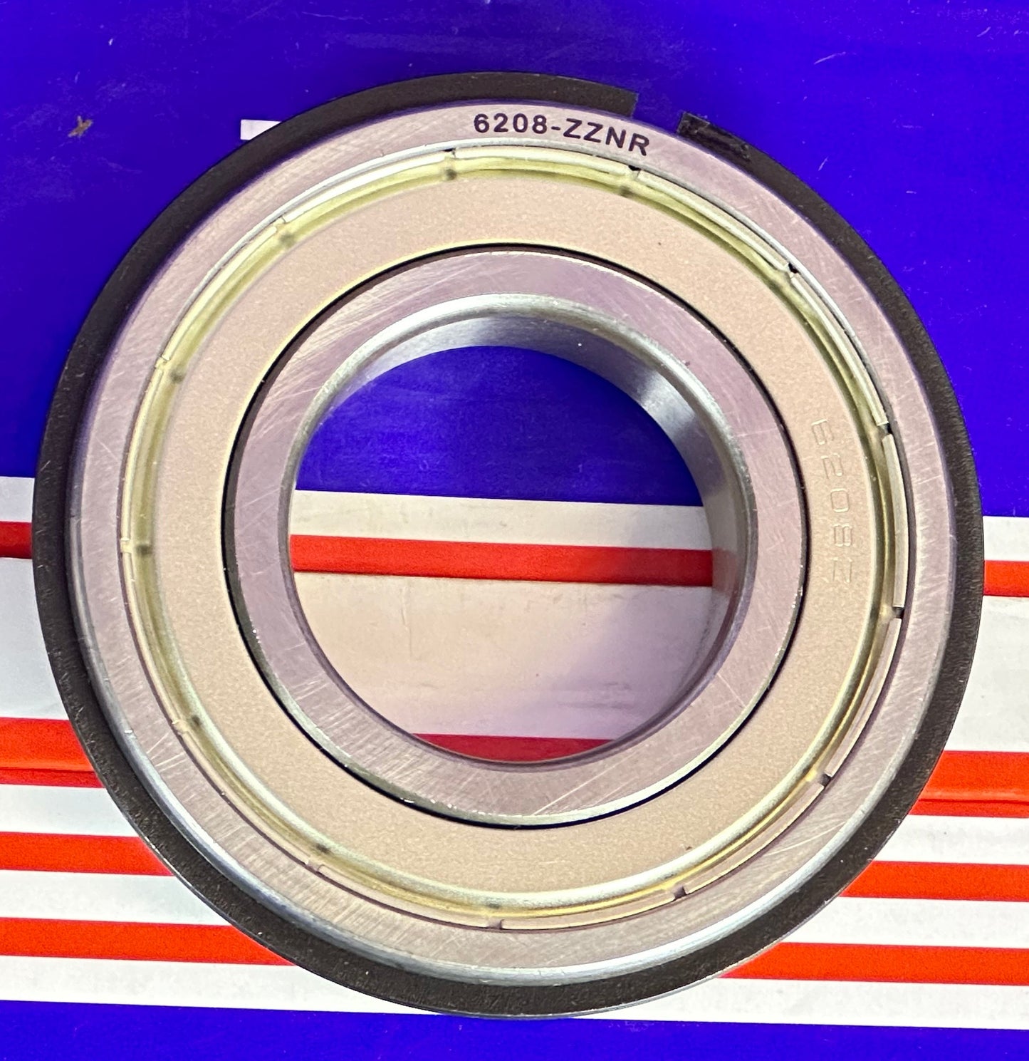 6208ZZNR Shielded Bearing with snap ring groove + a snap ring  40x80x18