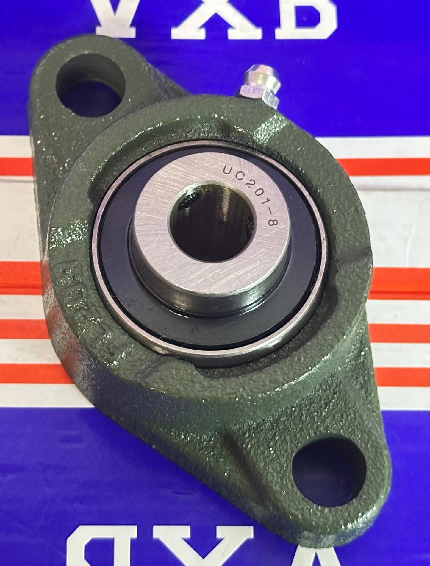 1/2 Bearing UCFL201-8 + 2 Bolts Flanged Cast Housing Mounted Bearings