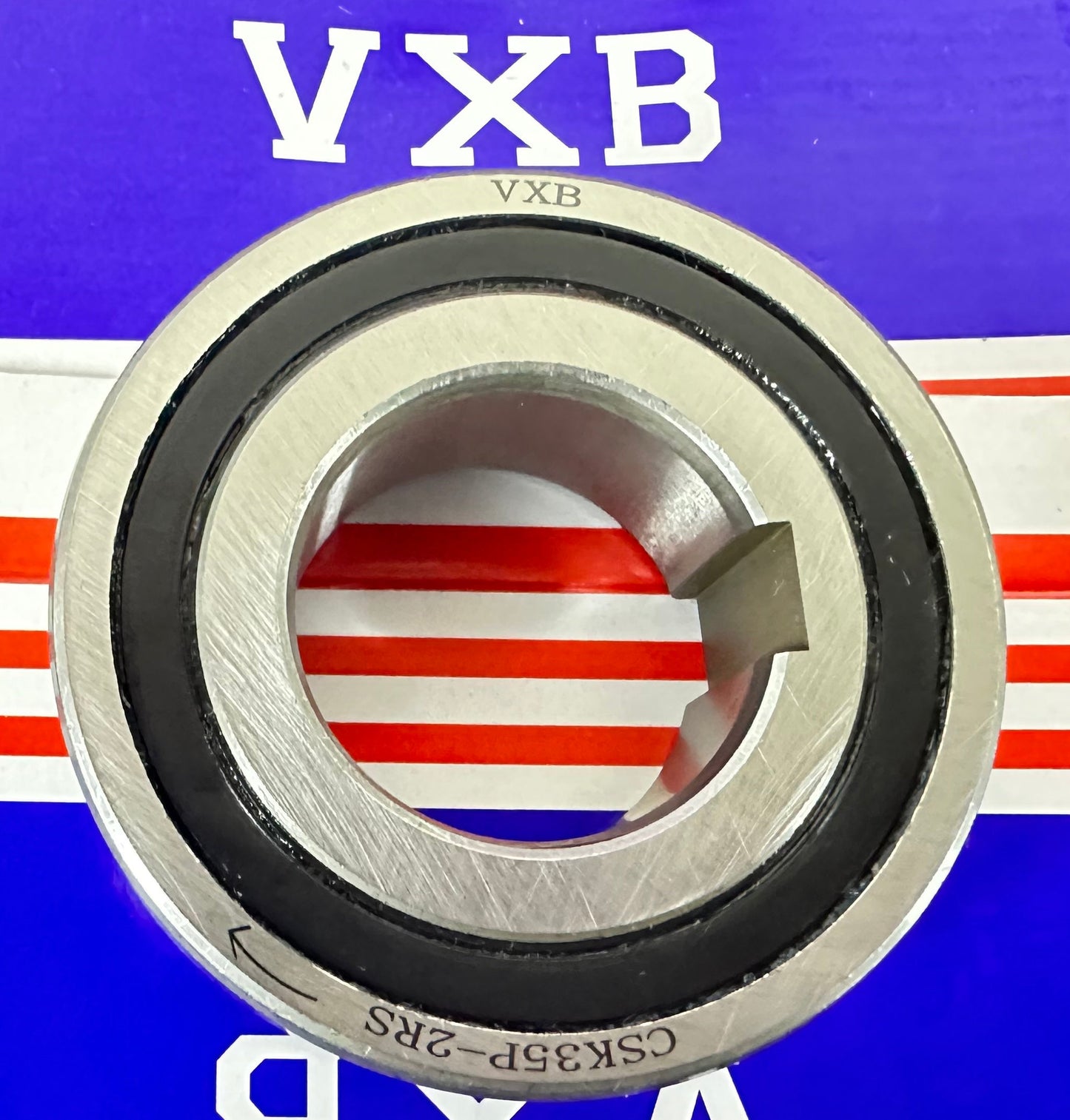 CSK35P-2RS One way Bearing Sealed Sprag Freewheel Clutch Bearings With One Key-way on the inner Ring