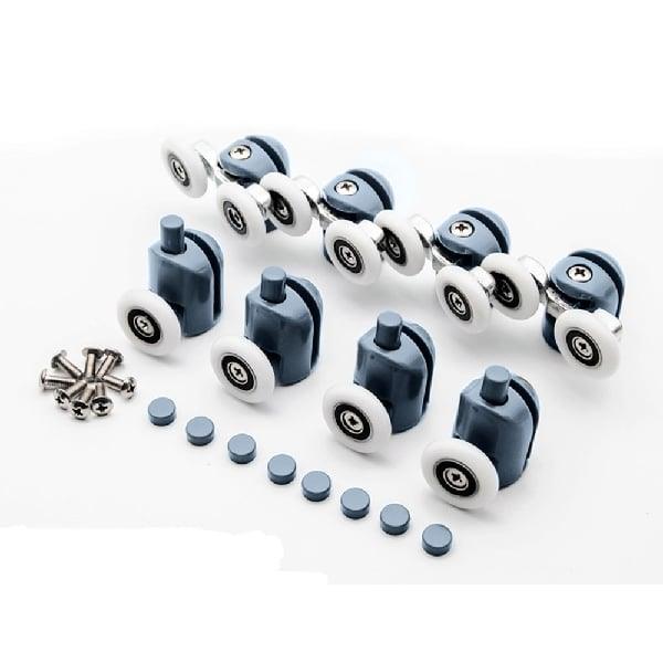 4mm to 6mm Shower Sliding Glass Door Hardware Rollers Kit - VXB Ball Bearings