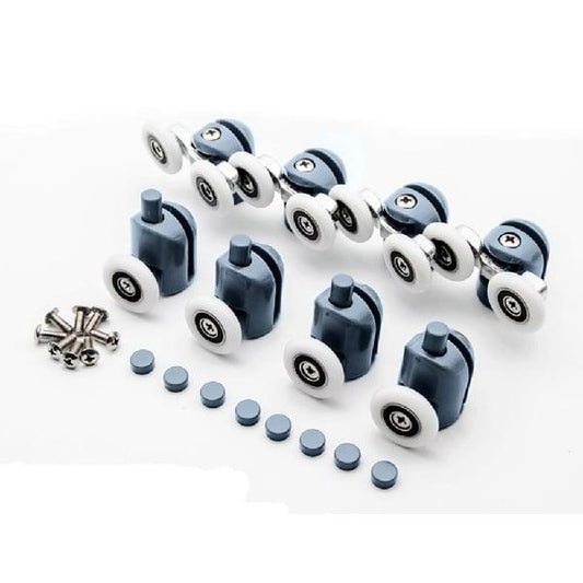 4mm to 6mm Shower Sliding Glass Door Hardware Rollers Kit - VXB Ball Bearings