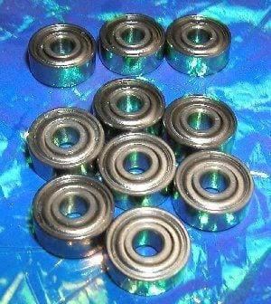 50 Bearing R3ZZ 3/16x1/2x0.196 inch Shielded Miniature Bearings - VXB Ball Bearings