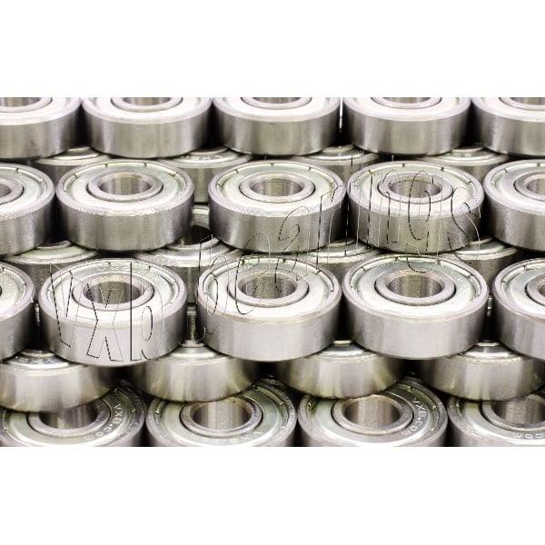 50 Shielded Bearing R168ZZ 1/4x3/8x1/8 inch Miniature - VXB Ball Bearings