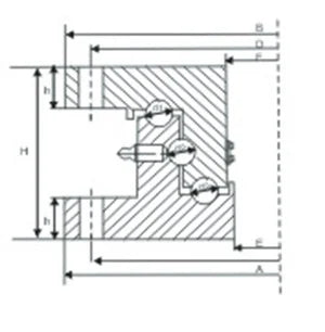 50 Ton Heavy Duty 43 inch Diameter Extra Large Turntable Bearings - VXB Ball Bearings