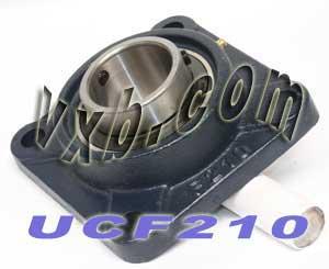 50mm Bearing UCF210 + Square Flanged Cast Housing Mounted Bearings - VXB Ball Bearings