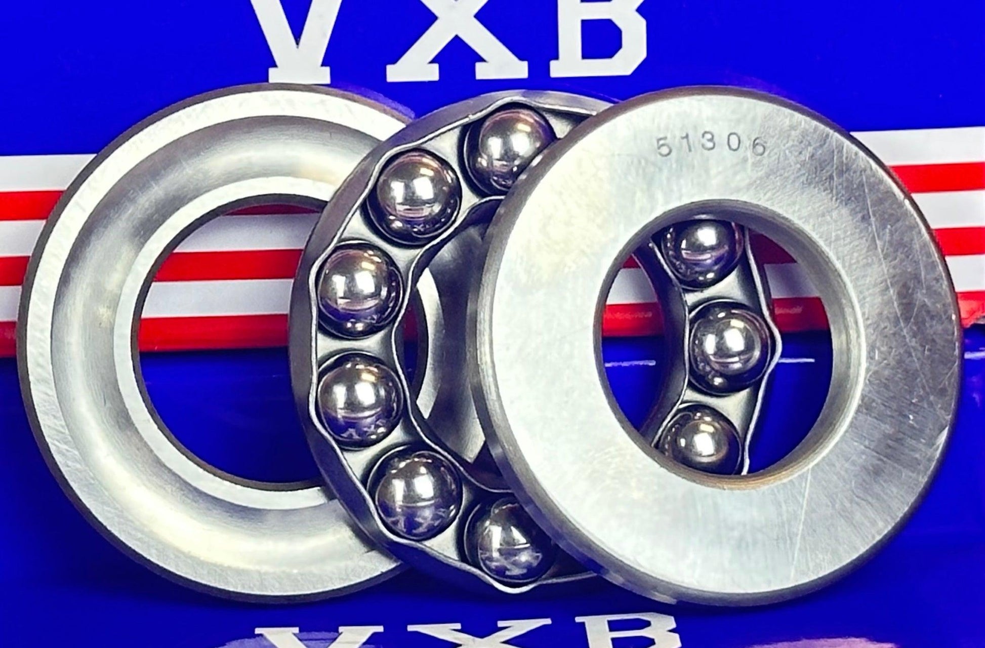 51306 Single Thrust Ball Bearing 30x60x21 - VXB Ball Bearings