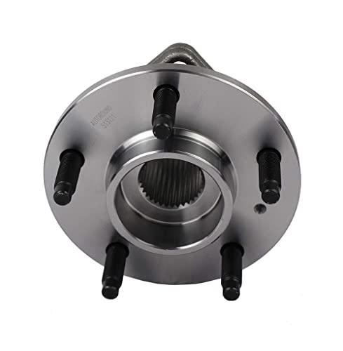 513121 Pair Front Wheel Hub and Bearing Assembly for Impala, Regal, DeVille, Grand Prix, Lacrosse, Lesabre, Century, Rendezvous, DTS, Intrigue 5 Lug w/ABS, Set of 2 - VXB Ball Bearings