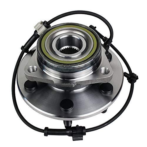 515036 Front Wheel Hub and Bearing Assembly for 4x4 4WD Chevy Silverado, Tahoe, Avalanche, Suburban, Express 1500, GMC Sierra, Yukon, Savana, Cadillac Escalade ESV EXT 6 Lug w/ABS - VXB Ball Bearings