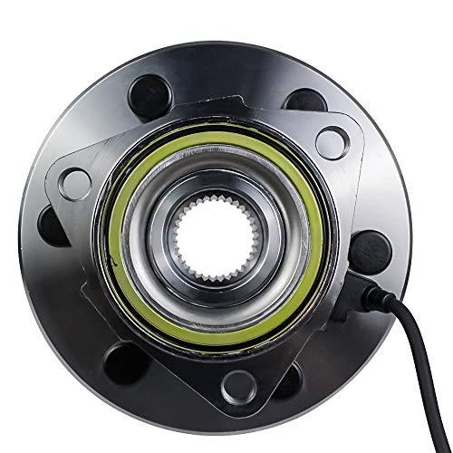 515036 Front Wheel Hub and Bearing Assembly for 4x4 4WD Chevy Silverado, Tahoe, Avalanche, Suburban, Express 1500, GMC Sierra, Yukon, Savana, Cadillac Escalade ESV EXT 6 Lug w/ABS - VXB Ball Bearings