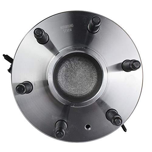 515054 Wheel Hub and Bearing Assembly Front fit for 2WD Chevy Tahoe Silverado 1500 Suburban Avalanche Express, GMC Yukon XL 1500 Sierra Savana, Cadillac Escalade 6 Lug w/ABS - VXB Ball Bearings