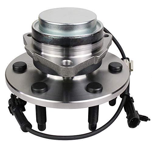 515054 Wheel Hub and Bearing Assembly Front fit for 2WD Chevy Tahoe Silverado 1500 Suburban Avalanche Express, GMC Yukon XL 1500 Sierra Savana, Cadillac Escalade 6 Lug w/ABS - VXB Ball Bearings