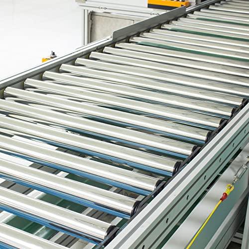 Gravity Conveyor Roller 1" Diameter 16" inch Long Stainless Steel - VXB Ball Bearings