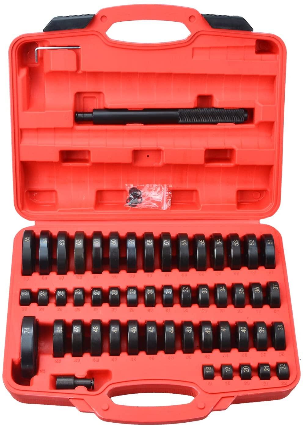 52pcs Bush Bushing Bearing Seal Driver Disc Tool Set 3/4" up to 2-15/16" inch - VXB Ball Bearings