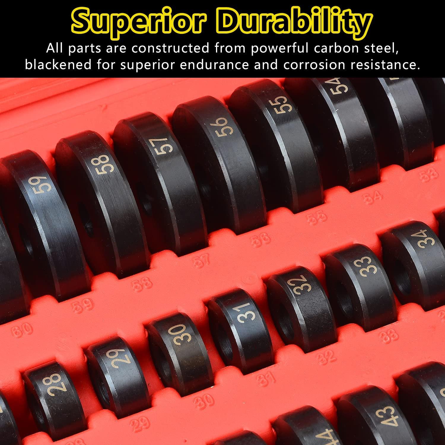 52pcs Bush Bushing Bearing Seal Driver Disc Tool Set 3/4" up to 2-15/16" inch - VXB Ball Bearings
