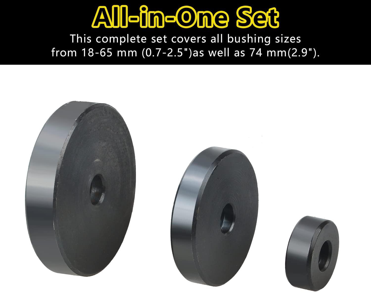 52pcs Bush Bushing Bearing Seal Driver Disc Tool Set 3/4" up to 2-15/16" inch - VXB Ball Bearings