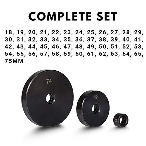 52pcs Bush Bushing Bearing Seal Driver Disc Tool Set 3/4" up to 2-15/16" inch - VXB Ball Bearings