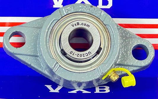 5/8 Bearing UCFL202-10 + 2 Bolts Flanged Housing Mounted Bearings - VXB Ball Bearings
