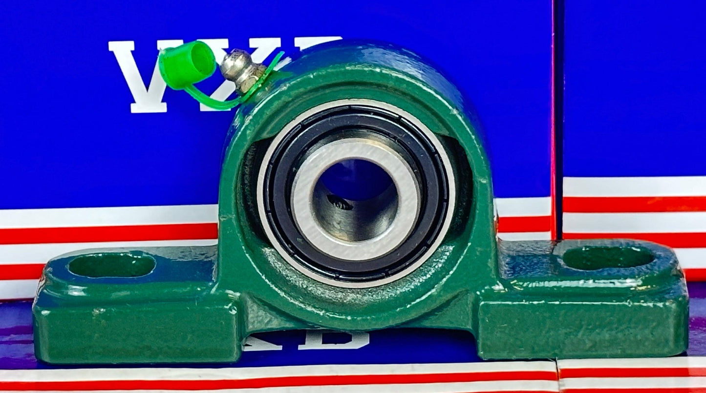 5/8 Bearing UCP202-10 + Pillow Block Cast Housing Mounted Bearings - VXB Ball Bearings