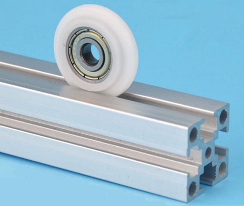 5mm Bore 2020 Aluminum Extrusion Profile 25mm POM Plastic Y Type Track Sliding Wheel Bearing 5x25x7 mm - VXB Ball Bearings