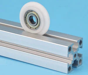 5mm Bore 2020 Aluminum Extrusion Profile 25mm POM Plastic Y Type Track Sliding Wheel Bearing 5x25x7 mm - VXB Ball Bearings
