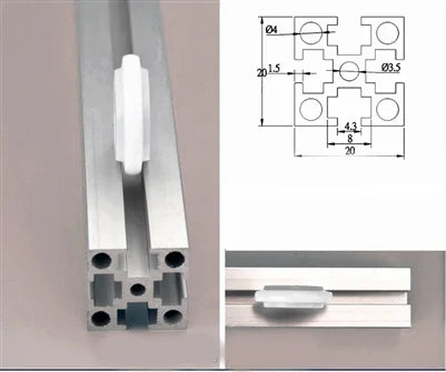 5mm Bore Bearing with 24mm POM plastic Track sliding roller wheel Miniature Nylon Ball Bearings 5x24x7mm - VXB Ball Bearings