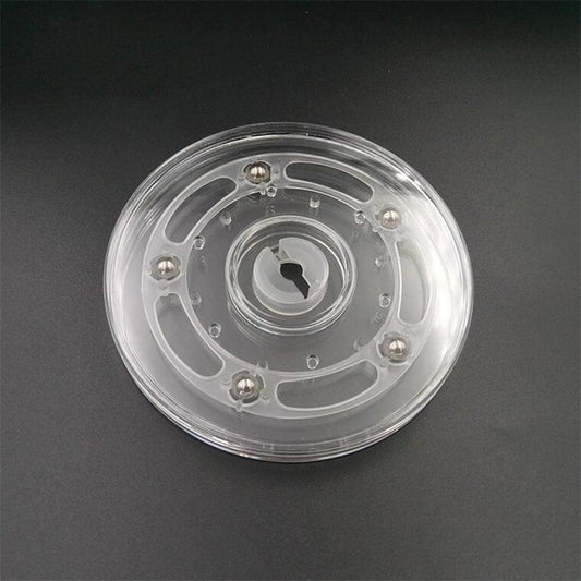 6" Inch Dia. Clear Acrylic Lazy Susan Turntable Bearing - VXB Ball Bearings