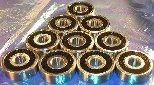6001-2RS 12x28x8 Sealed Bearing Pack of 10 - VXB Ball Bearings