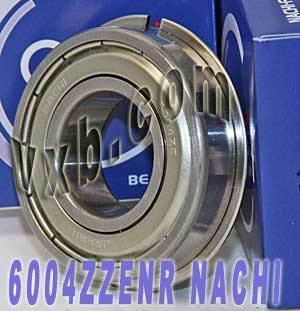 6004ZZENR Nachi Bearing Shielded C3 Snap Ring Japan 20x42x12 Bearings - VXB Ball Bearings
