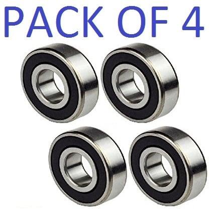 6007-2RS Ball Bearing Dual Sided Rubber Sealed Deep Groove (4PCS) - VXB Ball Bearings