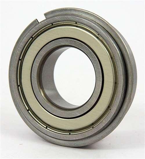 6009ZZNR Shielded Bearing with snap ring groove + a snap ring 45x75x16 - VXB Ball Bearings