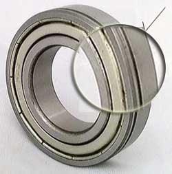 6010ZZN Shielded Bearing with snap ring groove 50x80x16 - VXB Ball Bearings