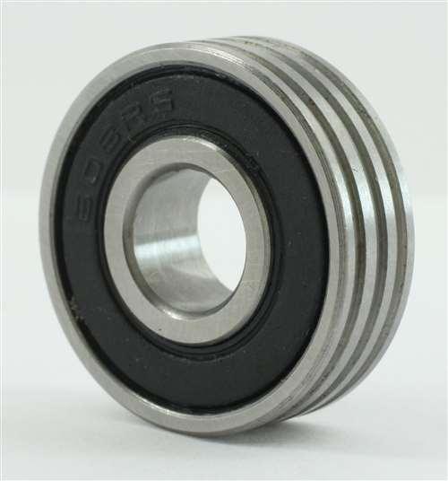 608-2RS Bearing With Groove Sealed 8x22x7 Metric - VXB Ball Bearings