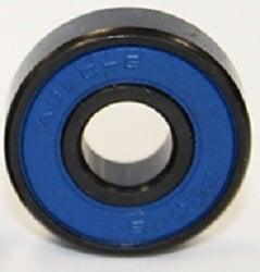 608B-2RS Sealed Black Bearing with Bronze Cage and Blue Seals 8x22x7mm - VXB Ball Bearings