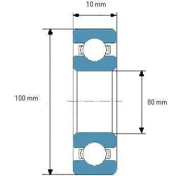 61816-2RS1 Bearing Deep Groove 61816-2RS Ball Bearing - VXB Ball Bearings