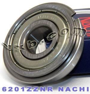 6201ZZENR Nachi Bearing Shielded C3 Snap Ring 12x32x10 Bearings - VXB Ball Bearings