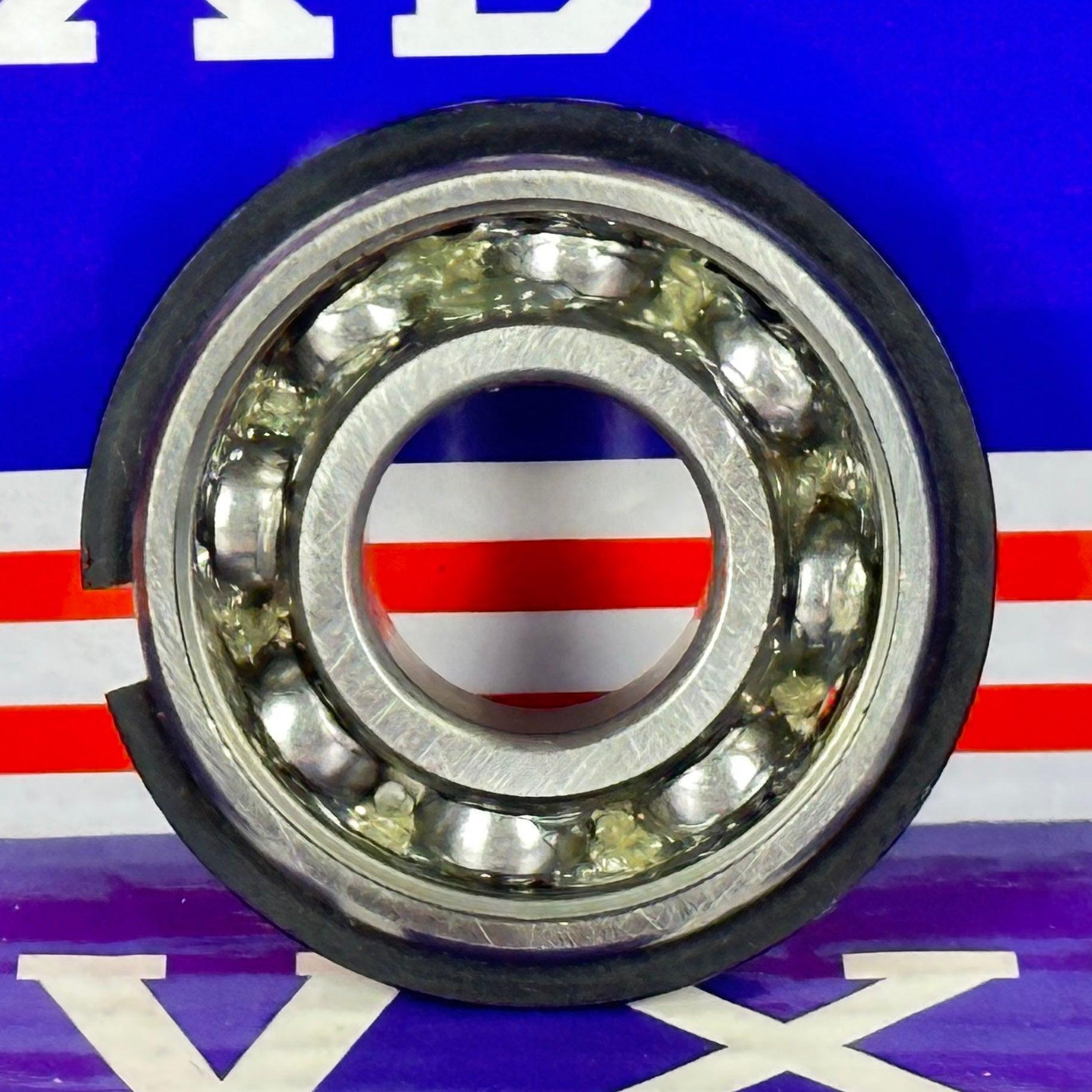 6202NR 15x35x11 Ball bearing with a snap Ring - VXB Ball Bearings
