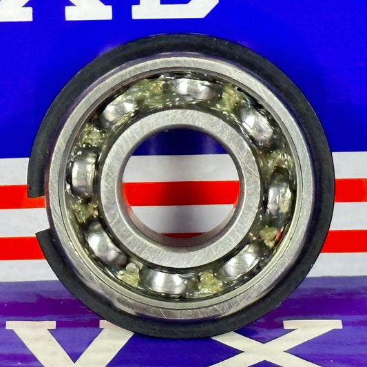 6202NR 15x35x11 Ball bearing with a snap Ring - VXB Ball Bearings