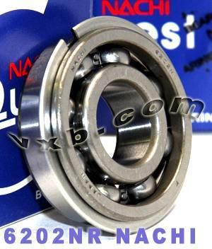 6202NR Nachi Bearing Open C3 Snap Ring Japan 15x35x11 - VXB Ball Bearings